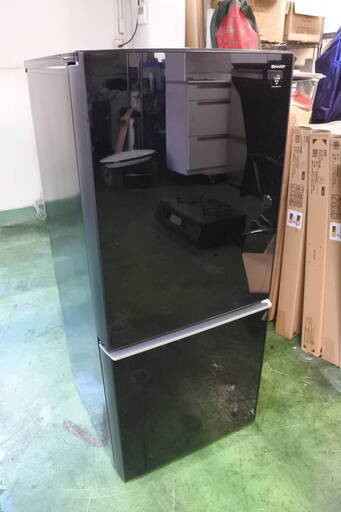 SHARP 17年式 SJ-GD14C-B 137L ガラストップ 冷蔵庫 エリア格安配達 2