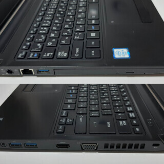 office2019付き 薄型・軽量 DVD内蔵　第６世代Core i5・256GBSSD・８GB・WIN10【東芝 dynabook R73/U】の画像
