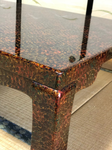 【中古】テーブル大 青森津軽塗り