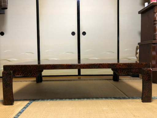 【中古】テーブル大 青森津軽塗り