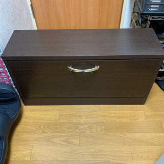 下駄箱　回転シューズボックス１段　ストッカー 玄関収納　フラップ...