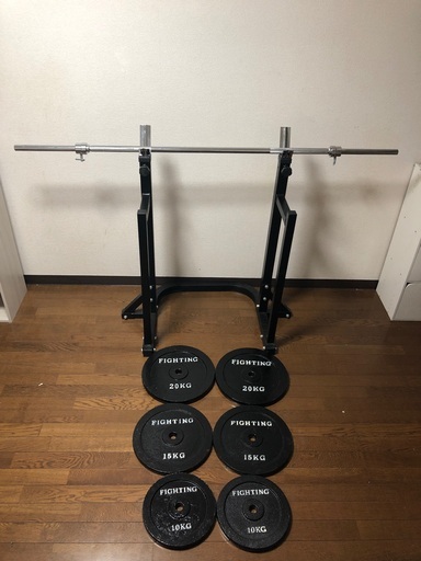 【値下げ】バーベルセット 100Kg！自宅の筋トレ♫