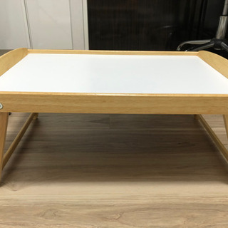 イケア折り畳みテーブル DJURA ジューラ ベッドトレイ, ゴムノキ