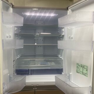 冷蔵庫 三菱 MITSUBISHI MR-WX61Z 2016年製 6D 605L 中古品