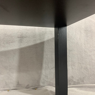 テーブル 座卓 黒 木 ニトリ 机 掃除済み の画像