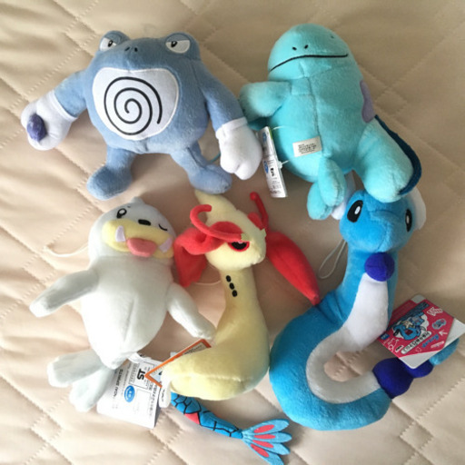ポケモン　みずタイプ　ぬいぐるみセット