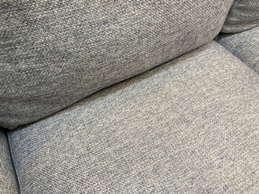 2人掛けソファ グレー ファブリック 中古
