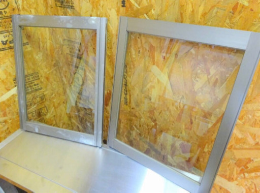 (433-０15）厨房☆吊り戸棚/ガラス窓/W900×D300×H600ｍｍ/店舗/飲食店などに♪ 