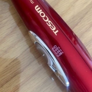 テスコム ITH1700-R マイナスイオン2WAYヘアーアイロン 自動回転タイプ レッドの画像
