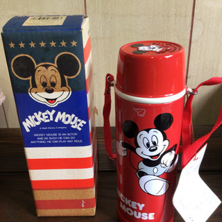 未使用★象印　レトロ　ミッキー　水筒　魔法瓶　450mL