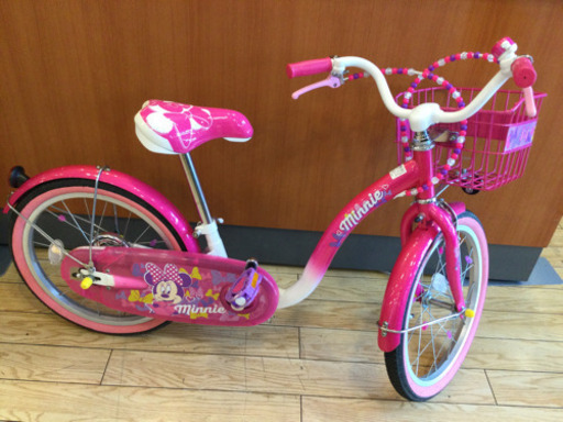 ミニーマウス　子供用自転車 【ﾄﾚﾌｧｸ桶川店】