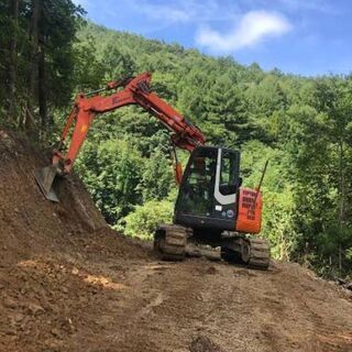 北海道三笠市でのお仕事急募❕❕★林道工事オペ・作業スタッフ★の画像