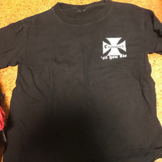 子供服　Tシャツ　ブラック　クロス　十字架　スカル