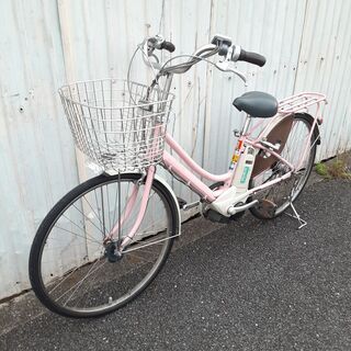 電動アシスト自転車7月-7　ブリヂストン　バッテリー　鍵　充電器付き