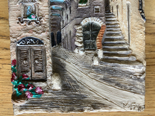 立体絵画・Le 卸売 vie d Italia】木彫り・彫刻（イタリア製） 立体