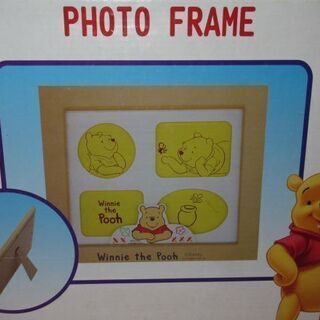 jtp-0397　未使用品　プーさん　フォトフレーム　2点セット　写真立て　フォトスタンド　くまのプーさん　ディズニー　思い出　成長記録　子供　かわいいの画像