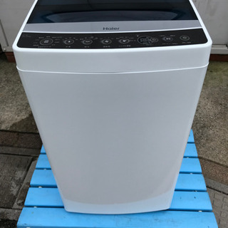一時受付終了】2018年製 美品 Haier ハイアール 5.5kg 全自動洗濯機 JW-C55A お急ぎ しわケア 毛布 槽洗浄の画像