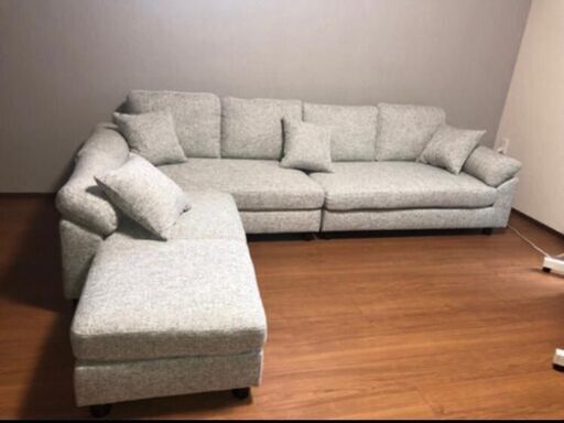 タンスのゲン ソファー 4人掛け カウチソファー