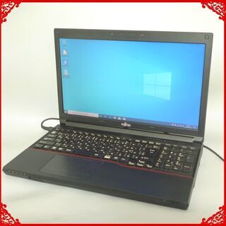初心者向け 15型 富士通 ノートパソコン 中古良品 FMV A553/G Celeron 4GB 320G DVDマルチ 無線LAN Bluetooth Win10 Office 即使用可