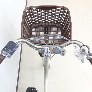 千歳市/恵庭市 パナソニック 電動アシスト三輪自転車 かろやかライフ EB BE-ENR836T 3段切替 チタンシルバー エコナビの画像
