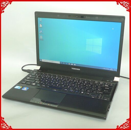 初心者向け ノートパソコン 中古良品 13.3型 東芝 R700 Core i5 4GB 320G DVDRW 無線LAN Bluetooth webカメラ Windows10 LibreOffice