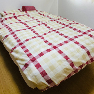 【直接受取300円】脚付きマットレスダブルベッド7/16まで