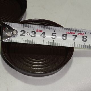 樽形の中に茶托?コースター？小皿？　６枚セット　　昭和レトロの画像