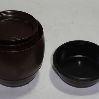 樽形の中に茶托?コースター？小皿？　６枚セット　　昭和レトロの画像