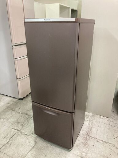 中古　良品　パナソニック　2ドア冷蔵庫　168L　ブラウン　右開き　2017年製　愛知　岐阜　一宮市 グッドプライス一宮