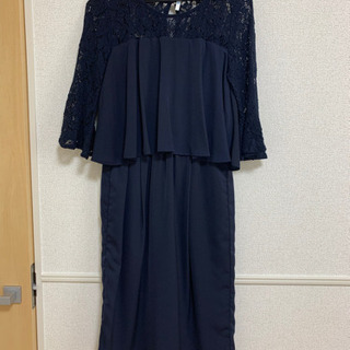パーティドレス　ワンピース　ネイビーの画像