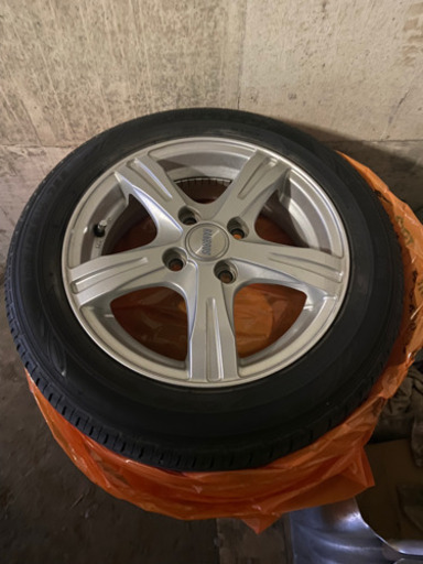 軽自動車用 アルミ付き夏タイヤ ダンロップ エナセーブ EC202 2017年製