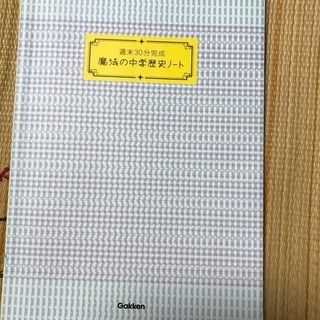 夏休みにどうですか？魔法の中学歴史ノート