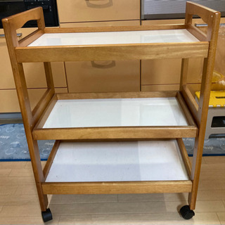 お譲り完了　キッチンワゴン　棚　収納　の画像