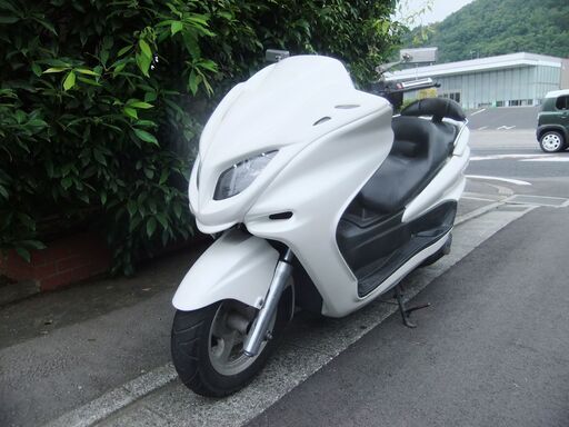 ヤマハ　マジェスティ250カスタム　(3連メーター)　実働中古車(要整備)　バッテリー新品交換済み　ナンバー登録廃車証あり