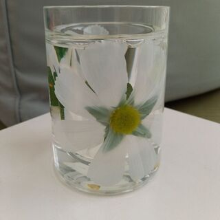 花の入った可愛いハブラシスタンド