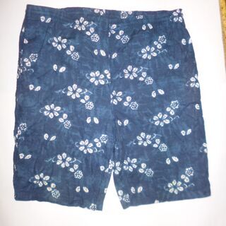サーフパンツ　藍染　レディースMサイズ　女性物　ハーフパンツ