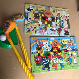 アンパンマン　ジグゾーパズル　ゴルフセット