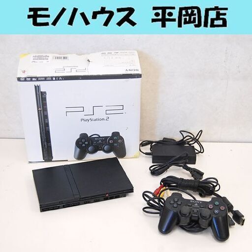 PS2本体 SCPH-70000 薄型 SONY チャコールブラック プレステ2 動作確認済み ゲーム機本体 札幌市 清田区 平岡