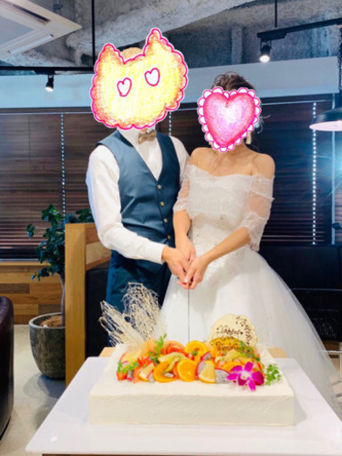 良品⭐︎Aライン　2WAYウエディング ドレス（ホワイト）