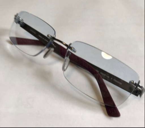 【週末限定値引！】新品 未使用 GUCCI メガネフレーム ふちなし サングラス 日本製 おしゃれ かっこいい シルバー ブルー