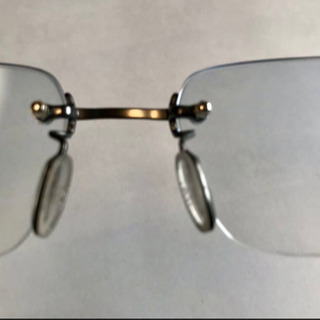 GUCCI チタンフレーム メガネフレーム 度なし 日本製 週末限定値引！】新品 未使用 GUCCI メガネフレーム ふちなし