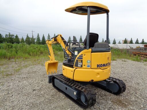 コマツ　PC20MR-3　2トンクラス　全塗装済　倍速　ミニ油圧ショベル　ユンボ　バックホー　茨城県　G7