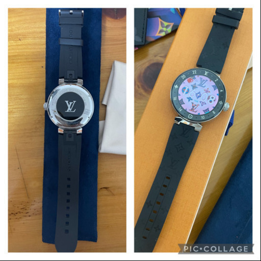 値下げ★ ルイヴィトン　タンブールホライゾンV2 腕時計　美品　黒　LOUIS VUITTON