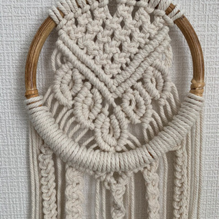 マクラメ編みドリームキャッチャーの画像