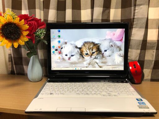 彡訳アリ値下げ！Ｗｅｂカメラ内蔵・ＮＥＣＡランク品・超高速ｉ７第三/新品ＳＳＤ２４０ＧＢ/クリスタルホワイトWin10 64bit/O