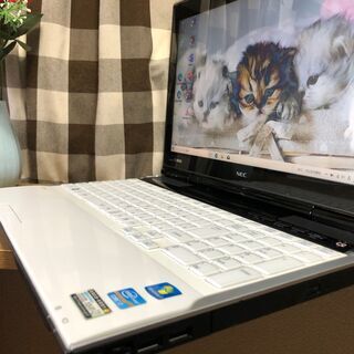 彡訳アリ値下げ！Ｗｅｂカメラ内蔵・ＮＥＣＡランク品・超高速ｉ７第三/新品ＳＳＤ２４０ＧＢ/クリスタルホワイトWin10 64bit/Office2019付/15.6ｲﾝﾁ/メモリ８GＢ/無線/DVD・ＣＤ再生ソフト付　No.2107001の画像