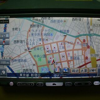 ⑪発送可！！ パイオニア HDD楽ナビ AVIC-HRZ009 2019度版地図＋2019年度版オービスマップ⑪