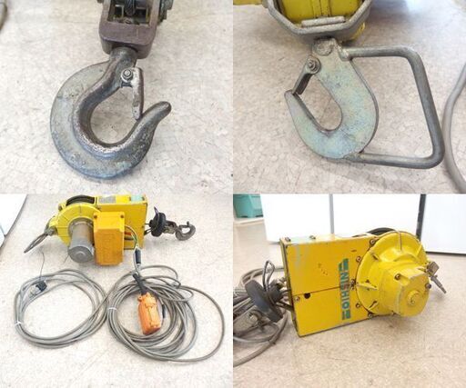 現状品 トーヨーコーケン ベビーホイスト 小型ウインチ 吊下げ式巻上機 BH-400 吊り荷重160kg / 揚程20m 簡易動作確認