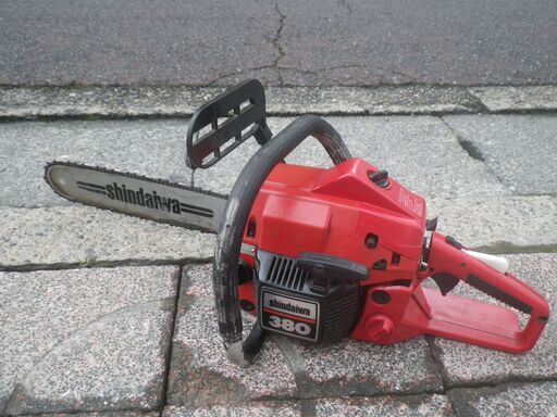 動作品 新ダイワ shindaiwa エンジン チェーンソー 380 16インチ(40cm) 37.7cc