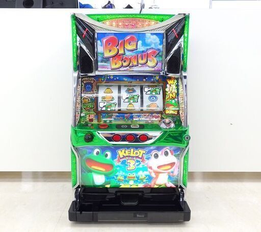 千歳市/恵庭市 パチスロ実機 山佐 ケロット3 機 100V 5号機 スロット